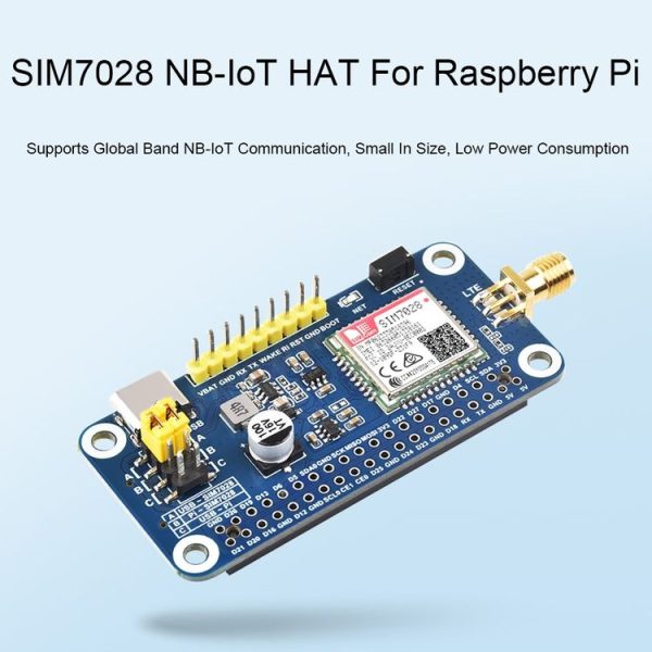 Waveshare 25349 SIM7028 NB-IoT HAT For Raspberry Pi, Supports Global Band NB-IoT Communication - Image 3
