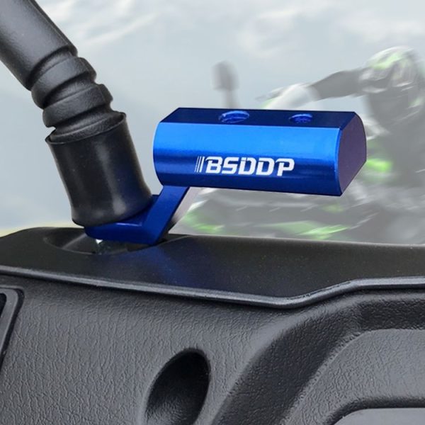 BSDDP B05031 Electric Vehicle Motorcycle Modified Bracket Headlights Rearview Mirror Multi-Function Aluminum Alloy Expansion Holder (Black) - Image 7