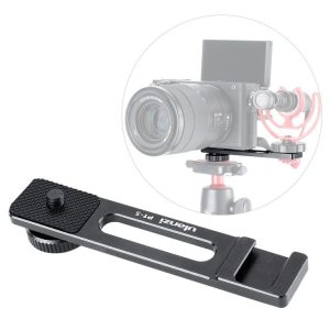 Ulanzi PT-5 For Sony A6400 Vlogging Microphone Mount Stand Extension Bar Plate with 1 / 4 inch Screw Mount Cold Shoe (PT-5)