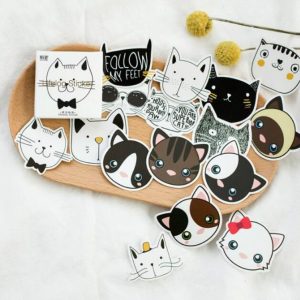 2 PCS Touching Head Meng Pet Animals Avatar Pocket Photo Album Decorative Stickers Sealing Stickers DIY Stickers