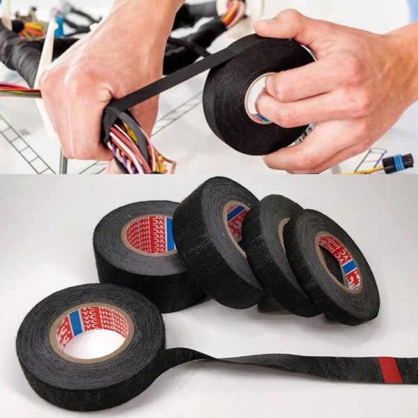Automotive Wiring Harness Flannel Tape High Temperature Resistant And Waterproof Wire And Cable Insulation Tape, Size: 9mm x 15m - Image 4