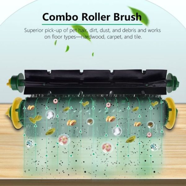 8 PCS / Set Sweeper Rolling Brush + Side Brush + Filter + Brush For iRobot Roomba 500 Series (Carton Packaging) - Image 6