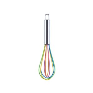 Silicone Egg Beater Home Egg Mixer Kitchen Gadgets Cream Baking Tools, Colour: 8 inch Colorful