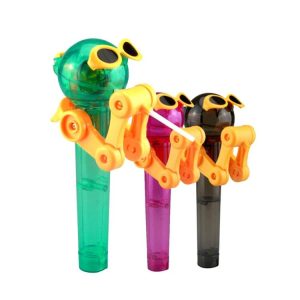 Creative Personality Toys Decompression Lollipop Robot Candy Dustproof Toy (color random)