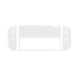 DOBE Game Handle Transparent Crystal Case TPU Protective Cover For Switch OLED Console (Transparent Color)