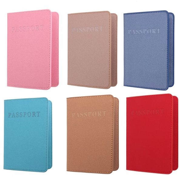 MS101 Frosted PU Multi-Card Passport Holder Travel Abroad Passport Card Holder, Color: Blue - Image 7
