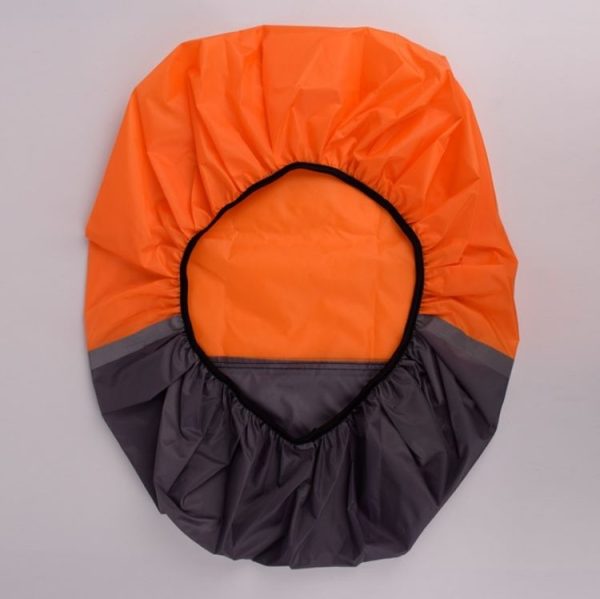 2 PCS Outdoor Mountaineering Color Matching Luminous Backpack Rain Cover, Size: L 45-55L (Red + Fluorescent Green) - Image 3