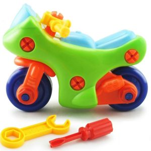 Plastic Screw Nut Disassembly Motorcycle Child Intelligence Assemble Toy