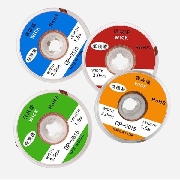 4 PCS Silk Wire Deficiency Tin With Low Residue Strip BGA To Remove Tin Welding Strip Electronic Maintenance Welding Material, Model: CP-3015 3.0mm x 1.5m - Image 6