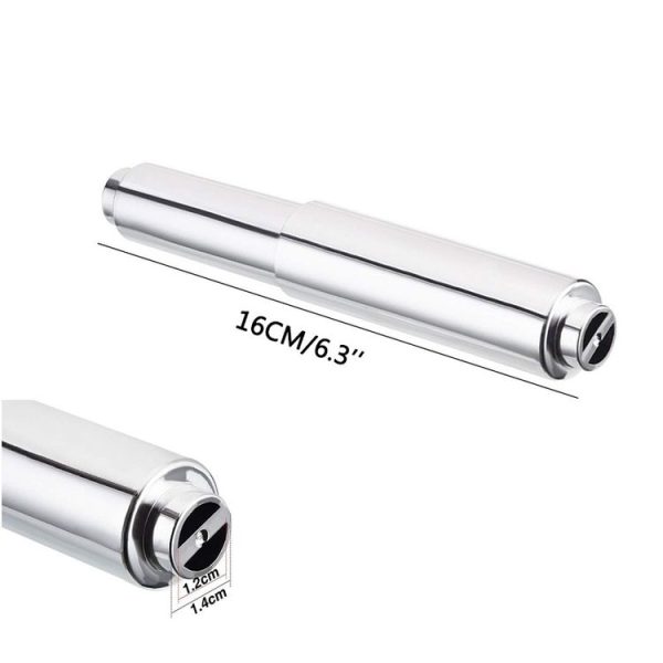 Tissue Box Plastic Retractable Shaft Core Spring Retractable Roll Paper Shaft, Style: Nickel Wire Drawing - Image 3