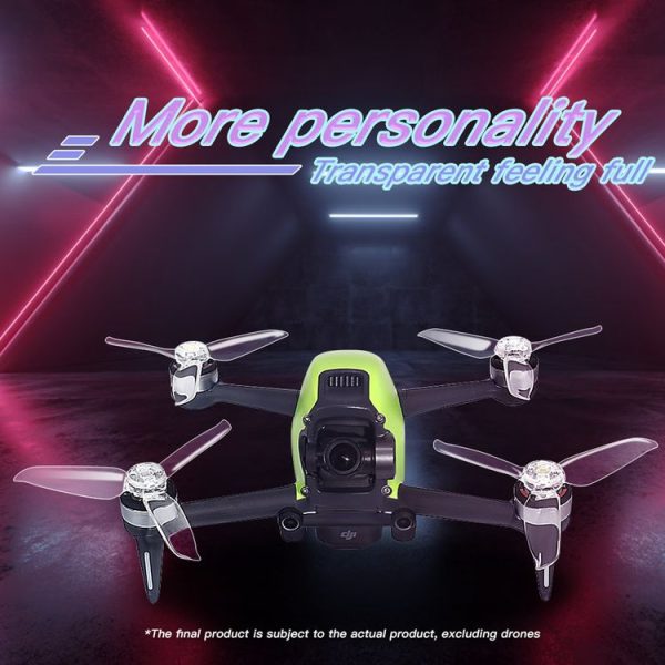 RCSTQ Drone Aircraft Transparent Three-Blade Propeller For DJI FPV (Two Pairs) - Image 5