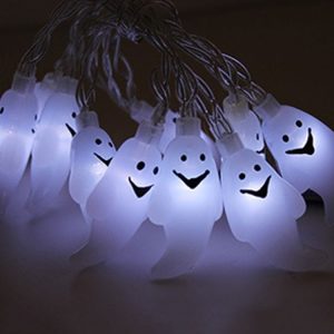 Warm White 1.5m 10LEDs LED Halloween Cartoon Atmosphere Decorative Light String (White Ghost)