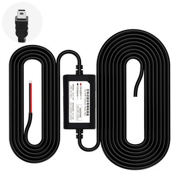 Car OBD Low-Voltage Protection Parking Monitor Power Cord 12V Turn 5V 2.5A Step-down Line, Specification: Mini Straight