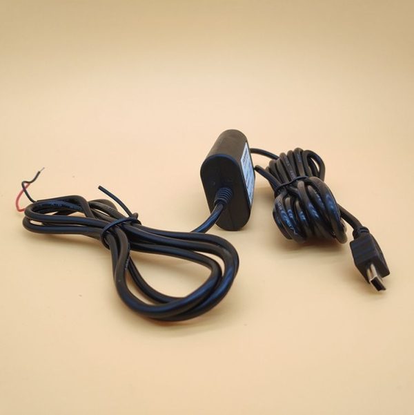 Car OBD Low-Voltage Protection Parking Monitor Power Cord 12V Turn 5V 2.5A Step-down Line, Specification: Mini Straight - Image 4