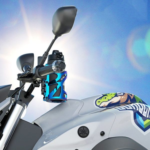 SMCP5456 Motorcycle Drink Holder Bicycle Cup Rack Kettle Frame Modified Accessories, Colour: With Pipe Clamp (Black) - Image 6