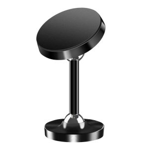 ZZ078 High-Feet Double-Ball Phone Bracket Car Magnetic Lazy Phone Holder (Black)