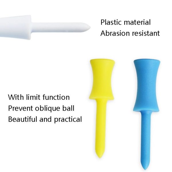 60 PCS PGM QT012 Golf Ribbon Needle Golf Plastic Ball TEE, Random Color Delivery, Specification: 68mm - Image 4