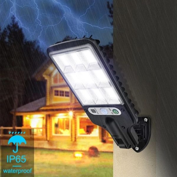616 Solar Street Light LED Human Body Induction Garden Light, Spec: 117 COB With Remote Control - Image 6