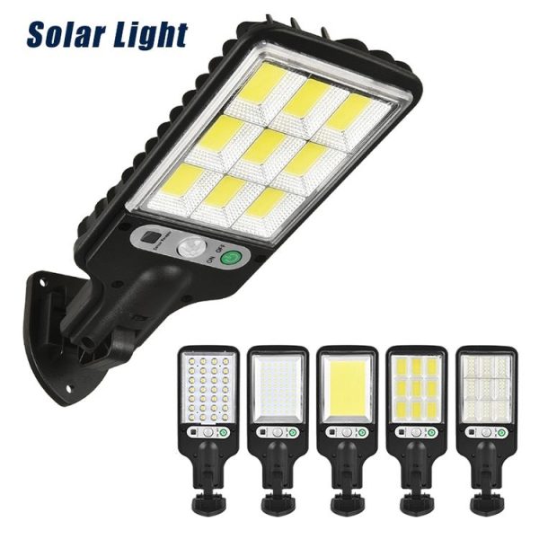616 Solar Street Light LED Human Body Induction Garden Light, Spec: 108 COB With Remote Control - Image 2