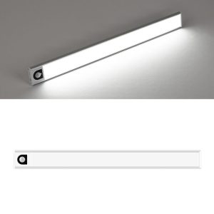 Intelligent Automatic Human Body Induction Wireless LED Lamp 20cm (Silver + White Light)