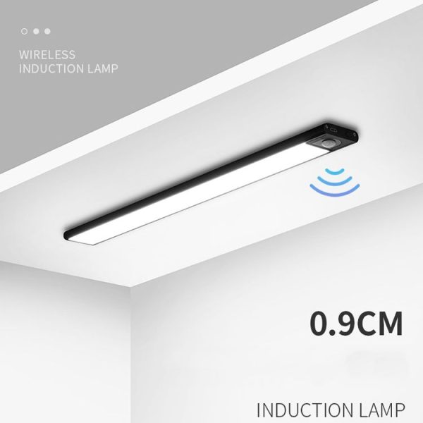 Intelligent Automatic Human Body Induction Wireless LED Lamp 40cm (Black + Neutral Light) - Image 7