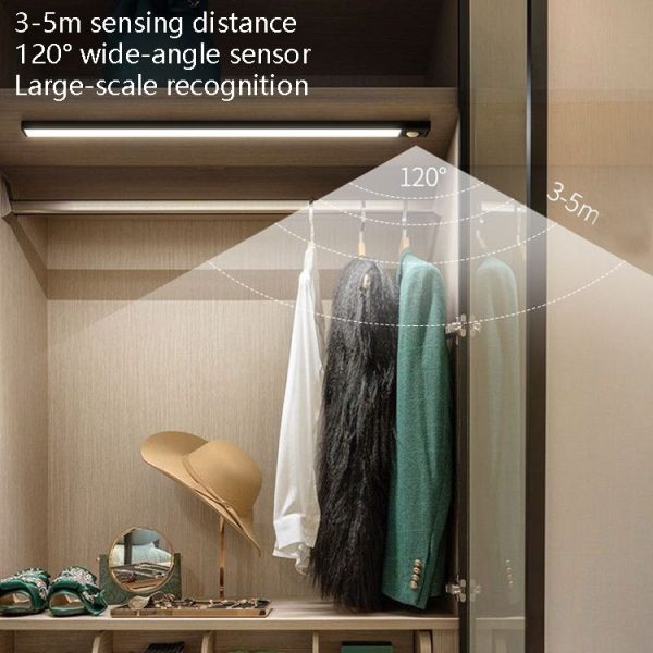 Intelligent Automatic Human Body Induction Wireless LED Lamp 60cm (Silver + Neutral Light) - Image 6