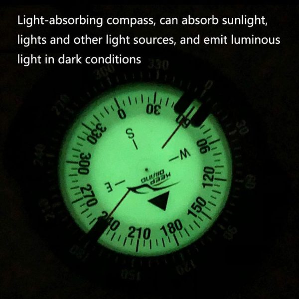 KEEP DIVING CP-992 Strong Magnetic Elastic Rope Luminous Diving Compass (Yellow) - Image 6