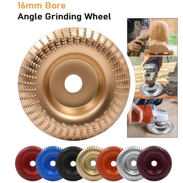Woodworking Sanding Plastic Stab Discs Hard Round Grinding Wheels For Angle Grinders, Specification: 100mm Black Curved - Image 6