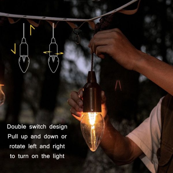 Camping Tent Pull-switch Atmosphere Night Light, Style: Circular Cone - Image 4