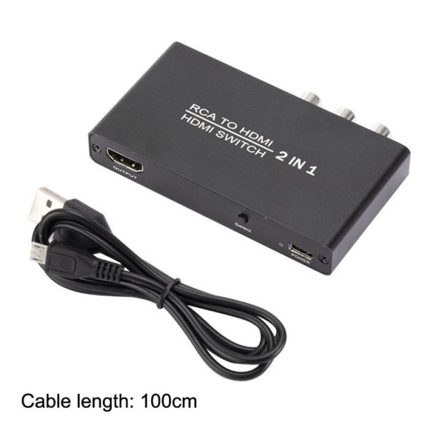 QH021 AV + HDMI To I HDMI 2 To 1 Out Switcher - Image 7