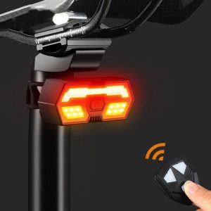 WEST BIKING Bicycle Remote Control Tail Light With Horn Tone (Black)
