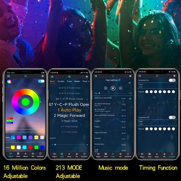 2.4G Remote Control LED Symphony Marquee Light Strip, Length: 2m 28 LEDs - Image 4