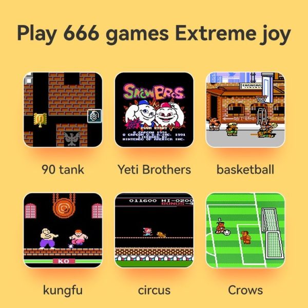 G7 3.5 inch Ultra-thin Handheld Game Console Built-in 666 Games, Style: Double (Pink) - Image 6