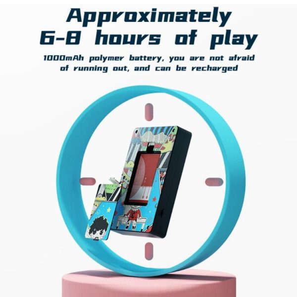 X50 500 in 1 2.8 Inch Kids Macaron Handheld Game Console, Style: Doubles, Random Color - Image 3