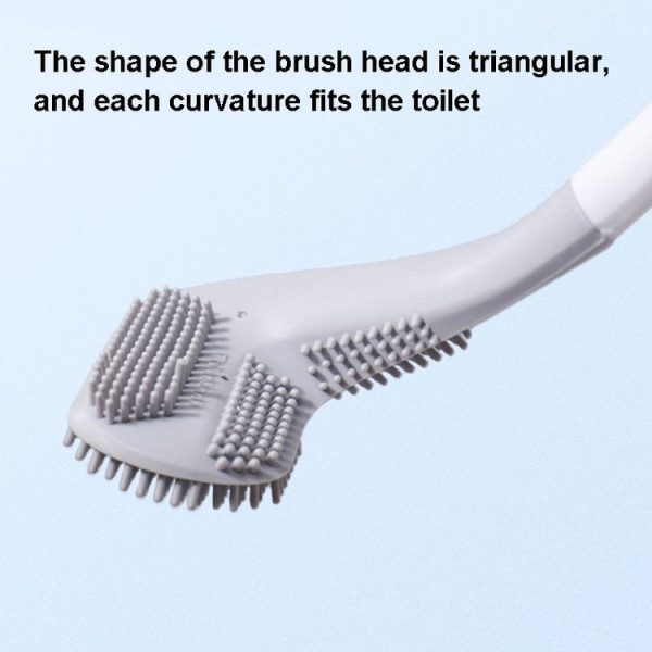 Golf Toilet Brush With Self-Opening And Closing Water-Proof Base (White) - Image 4