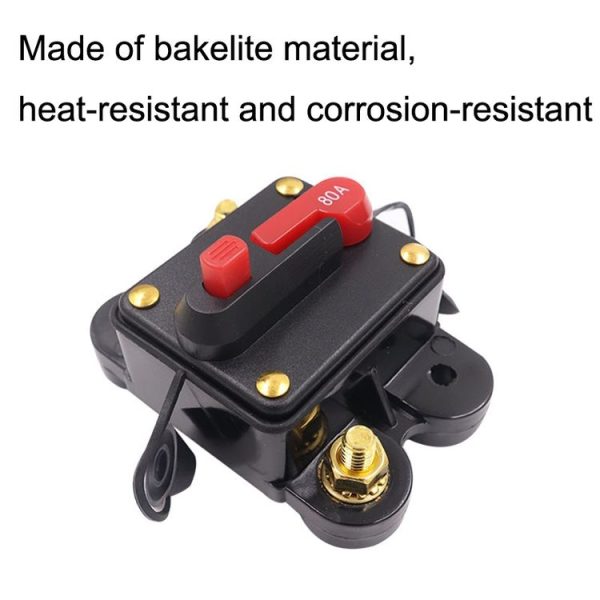 CB2 Car RV Yacht Audio Modification Automatic Circuit Breaker Switch, Specification: 60A - Image 6