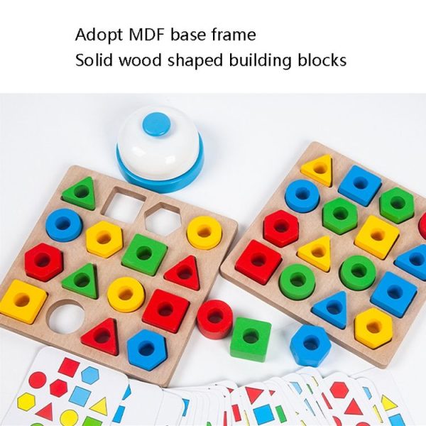 Geometric Figures Matching Blocks Children Puzzle Toy For Single - Image 4