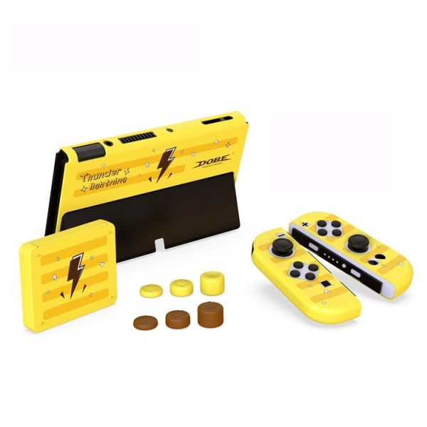 DOBE TNS-1192 Host Handle Protective Shell + Card Box + Rocker Cap Set For Switch OLED - Image 2