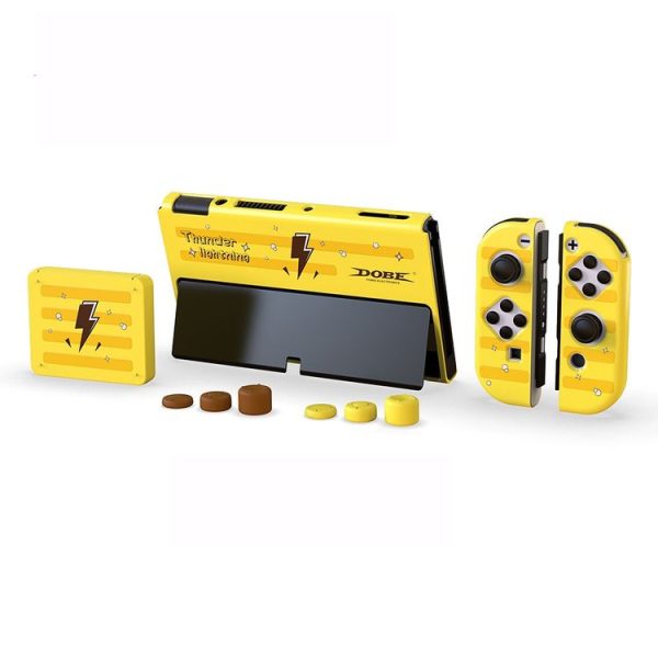 DOBE TNS-1192 Host Handle Protective Shell + Card Box + Rocker Cap Set For Switch OLED - Image 4