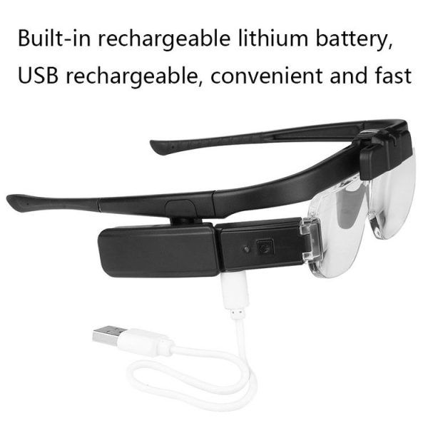 11642DC Multi-magnification Glasses-type Maintenance Rechargeable Magnifying Glass - Image 3