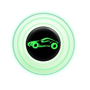 Car Door Anti-Collision Shock Pad, Color: Luminous With Sports Car Logo