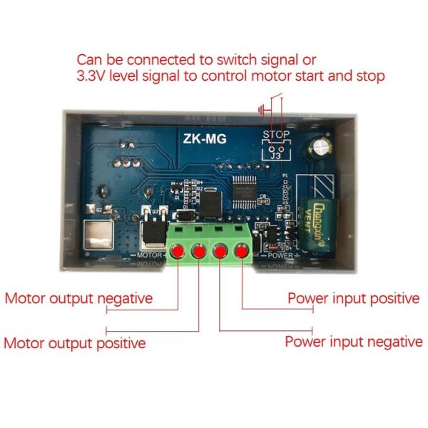 ZK-MG 5-30V High Power PWM DC Motor Governor Digital Display Encoder - Image 5