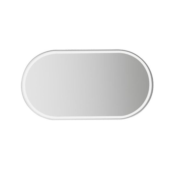 Sun Visor High-Definition Mirror Stainless Steel Makeup Mirror Oval Large - Image 3