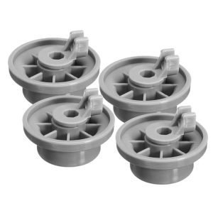 4 PCS Wheels for Bosch Siemens Neff 165314 Dishwasher Accessories (Light Grey)