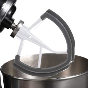 KitchenAid 6QT Stand Mixer Flexible Edge Whisk Paddle (Silver Gray)