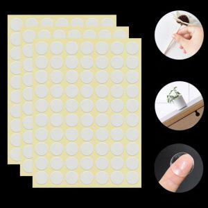 28pcs / sheet 30x0.5mm Round Transparent Double-Sided Adhesive Tape Waterproof Traceless Acrylic Glue