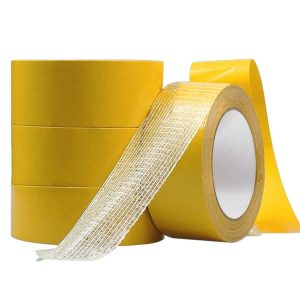 30mmx50 m Double-sided Fiberglass Grid Sticky Adhesive Fiber Transparent Mesh Tape