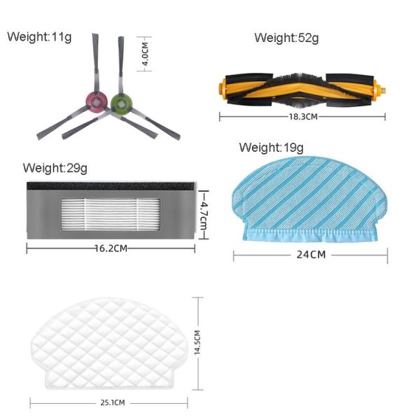 2pcs Washing Rag For ECOVACS OZMO 950 920 T5 DX55 DJ65 Vacuum Cleaner Accessories - Image 3