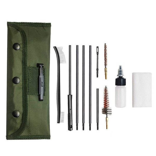 11 PCS / Set Spray Cleaning Tool Pipeline Dust Wire Brush (Army Green)