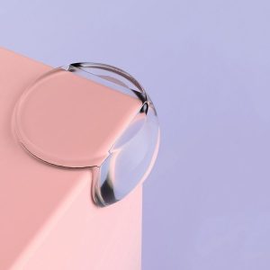 10 PCS Spherical Acrylic Transparent Table Corner Crash Pad